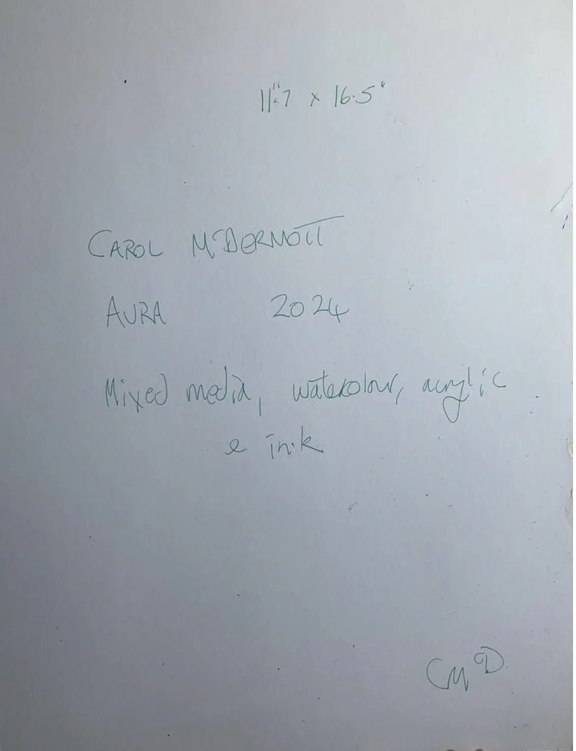 Aura - Artist Carol McDermott - artwork on paper