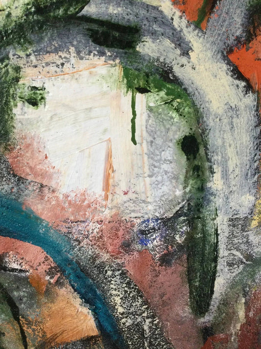 Be brave - Artist Carol McDermott - large painting