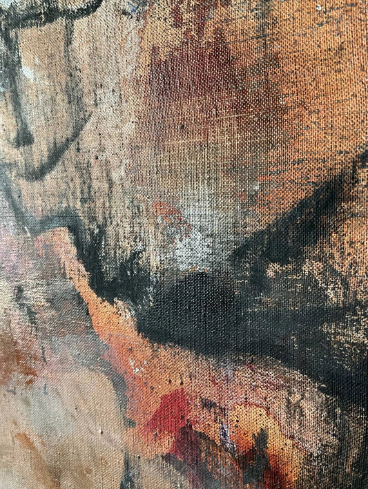 Lyrical blue - Artist Carol McDermott - medium painting