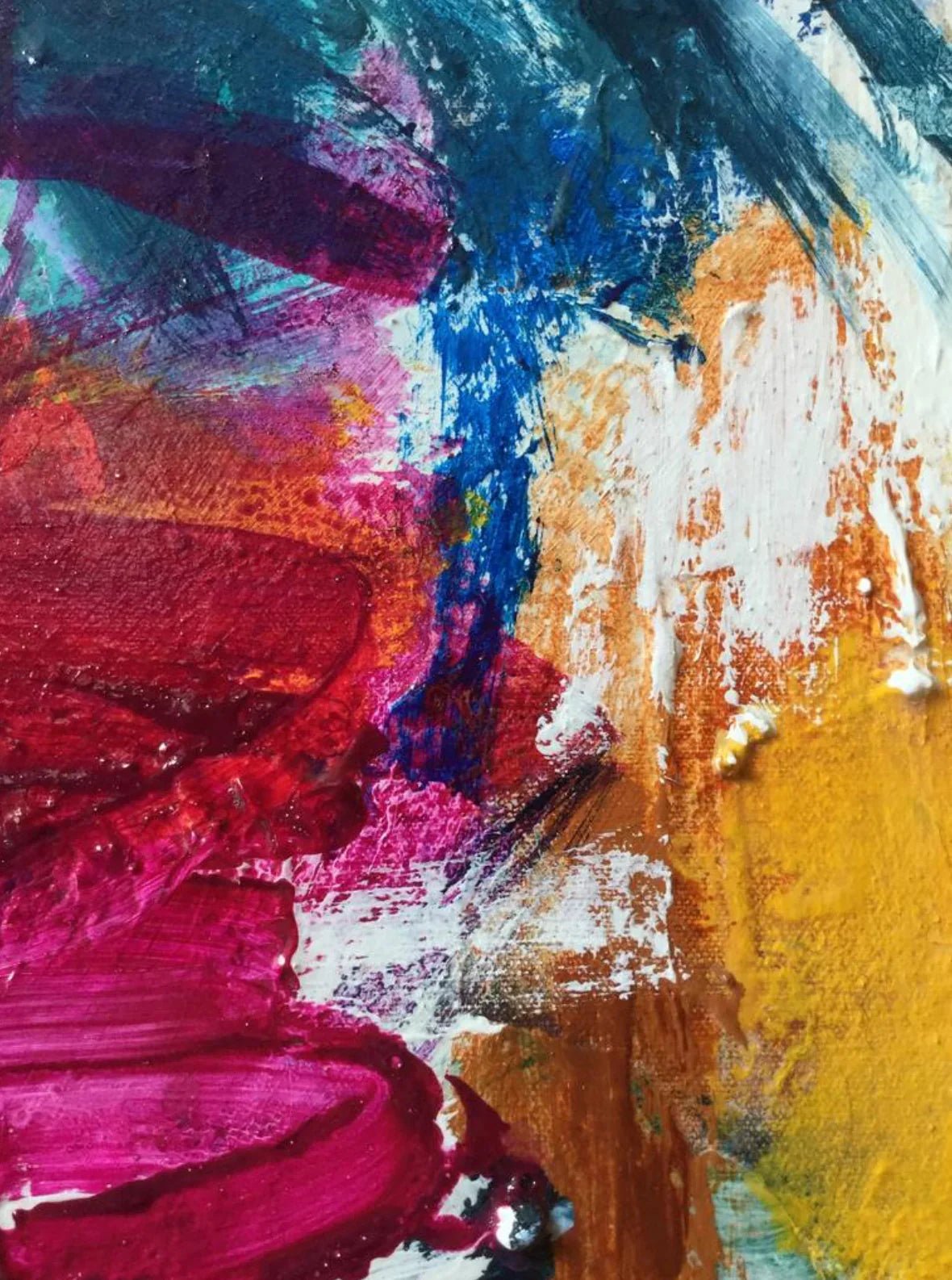 Raspberry crush - Artist Carol McDermott - Small painting