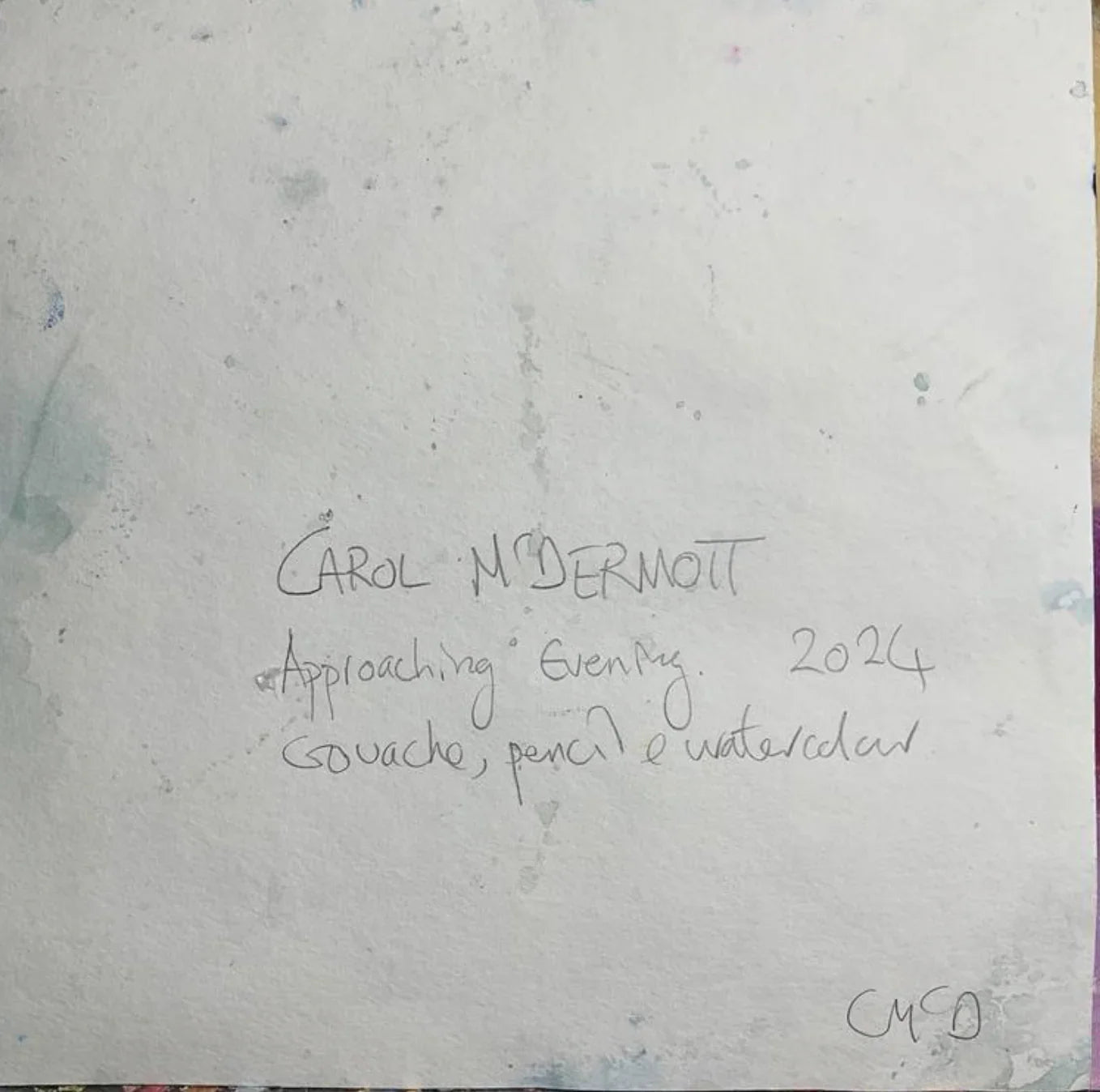 Approaching evening - Artist Carol McDermott - artwork on paper