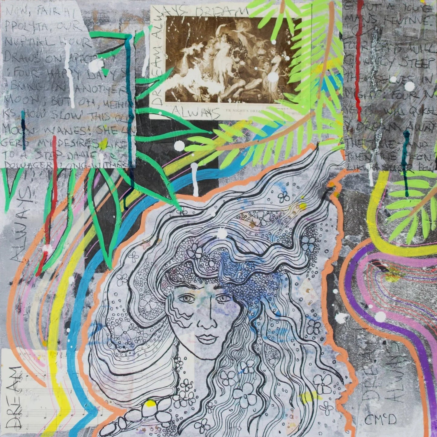 Mid summers night dream - Artist Carol McDermott - Small painting