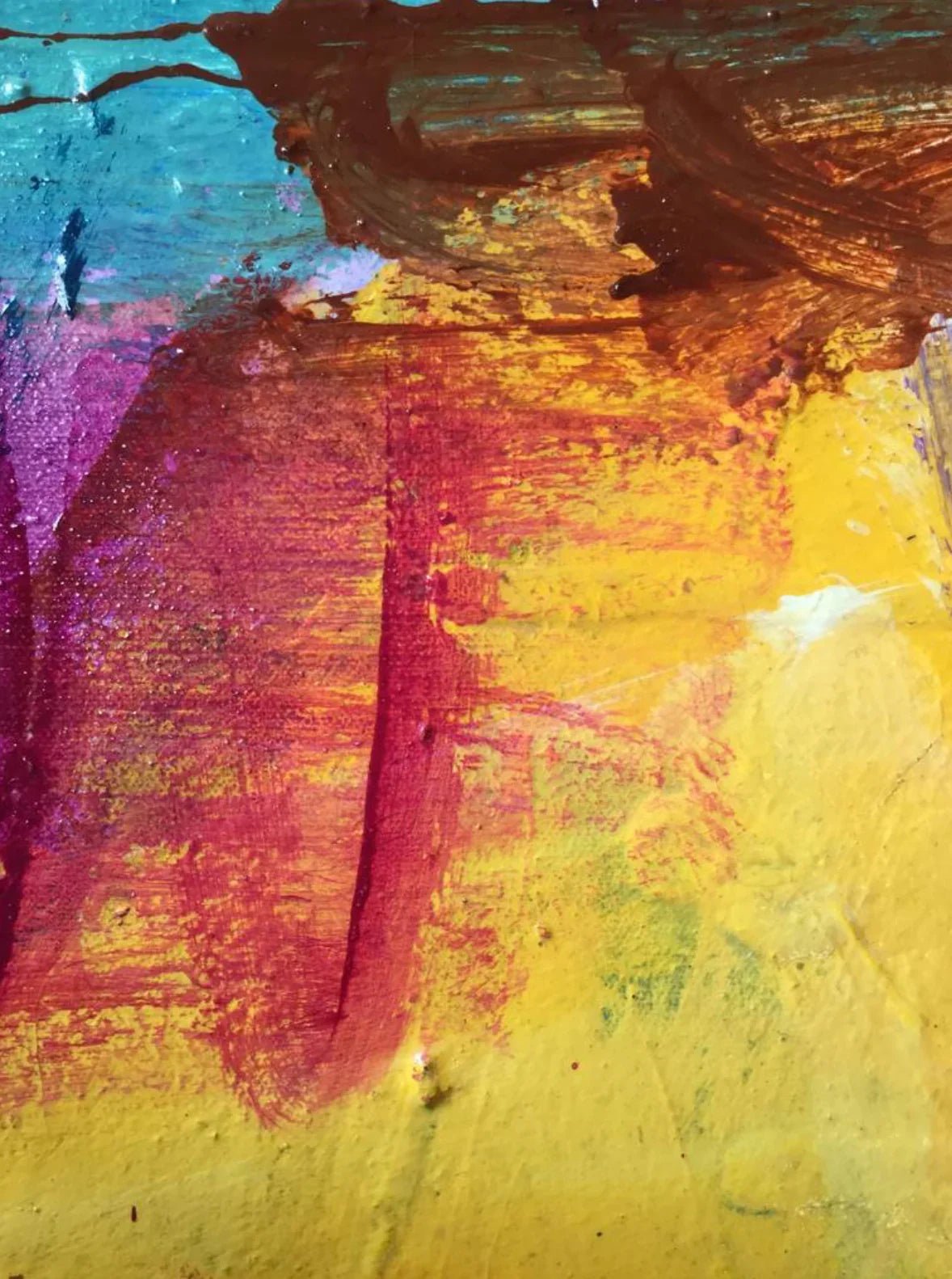 Raspberry crush - Artist Carol McDermott - Small painting