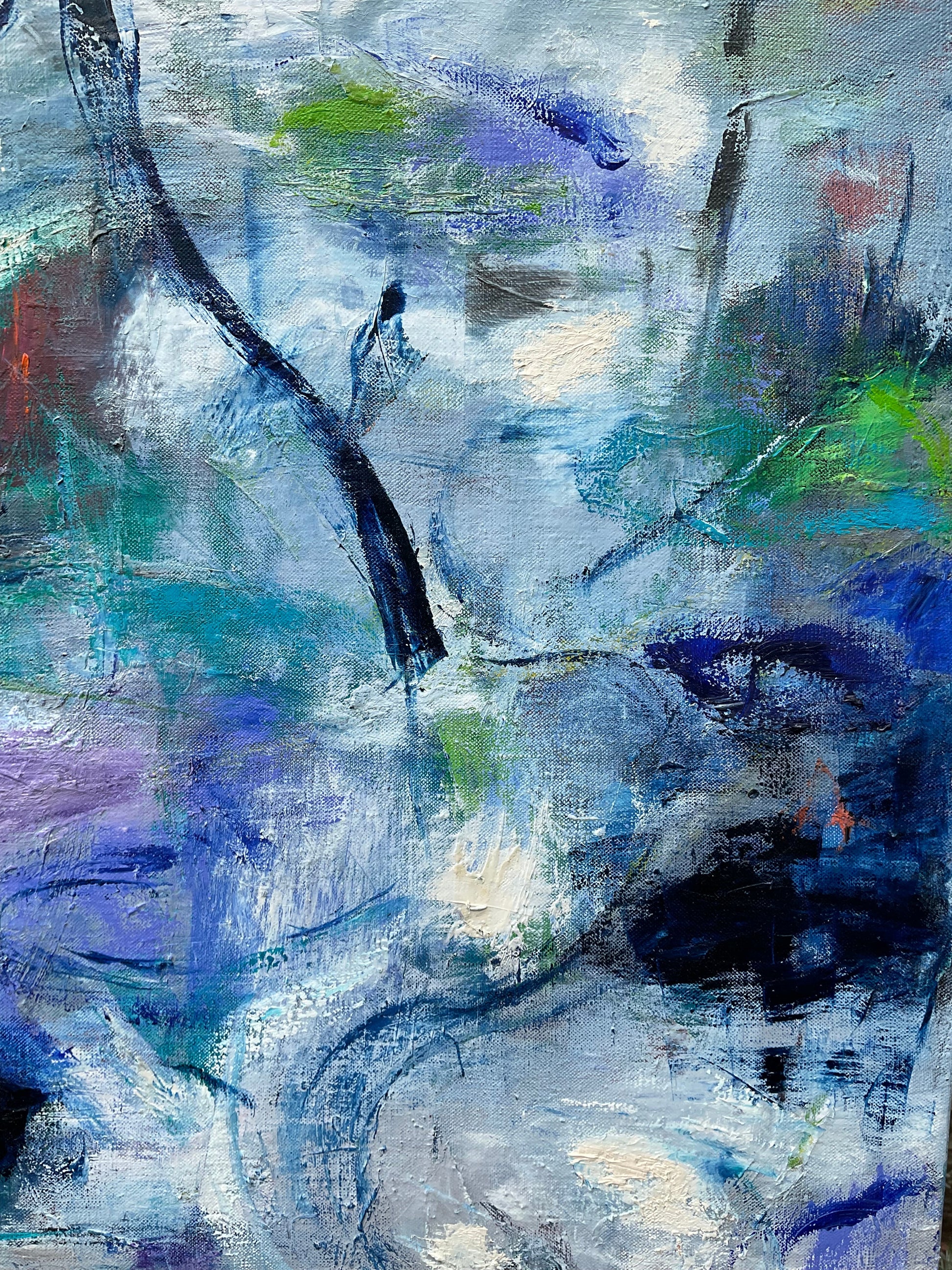 Sleeping by the back - Artist Carol McDermott - medium painting