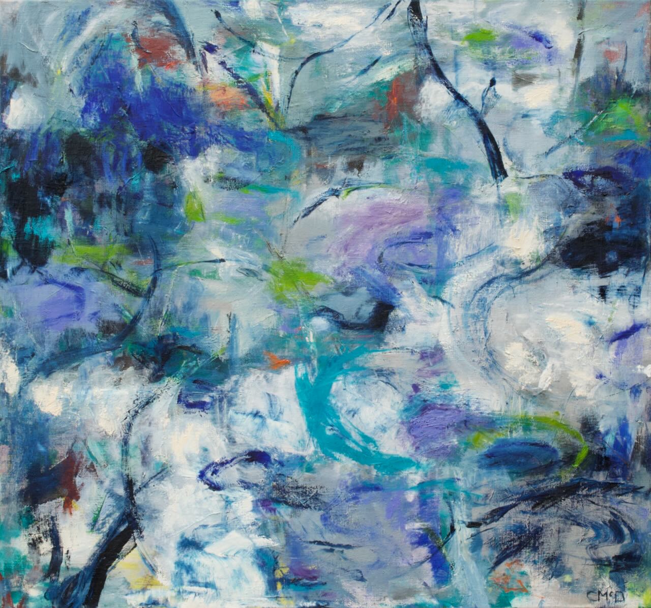 Sleeping by the back - Artist Carol McDermott - medium painting