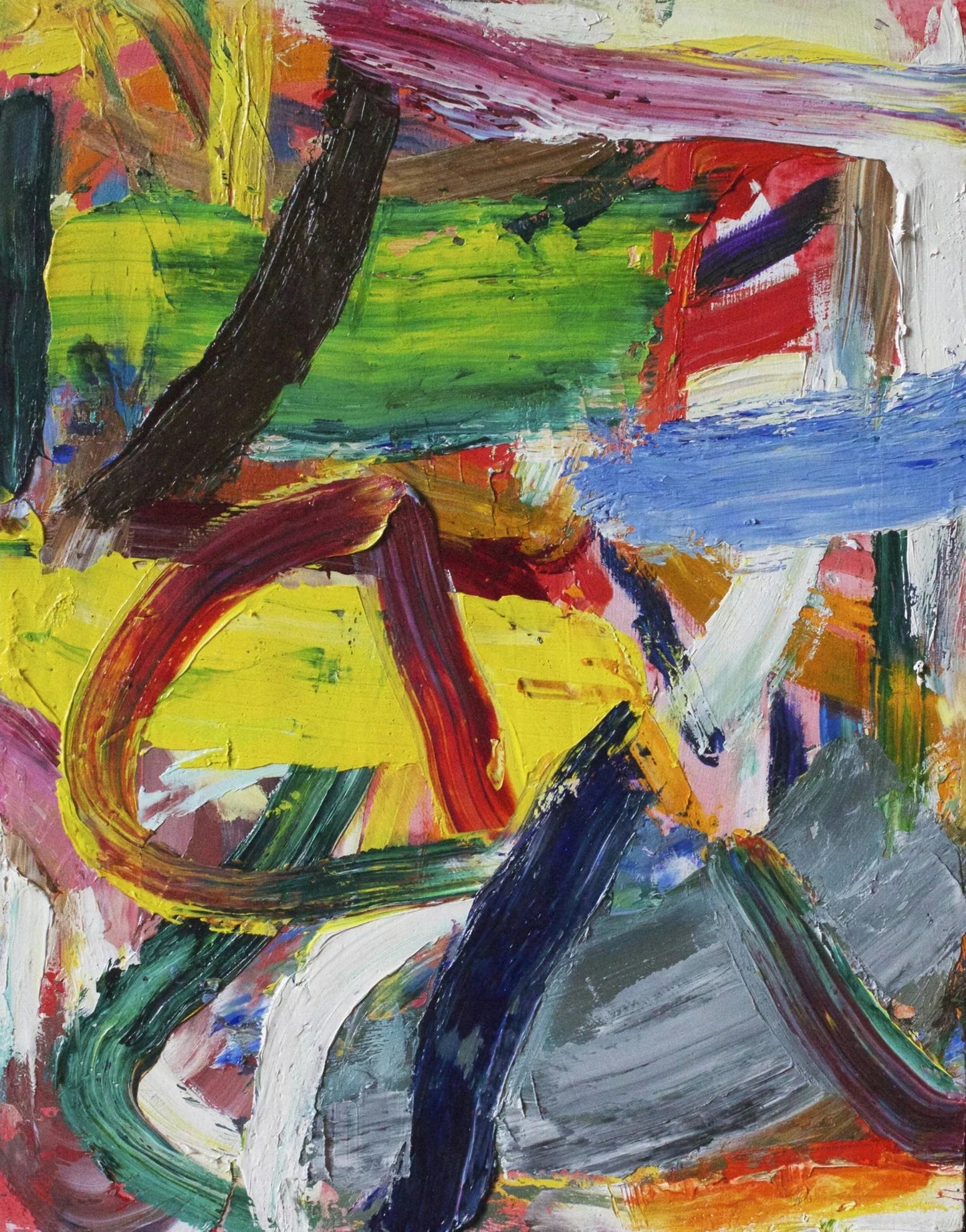 Striding - Artist Carol McDermott - Small painting