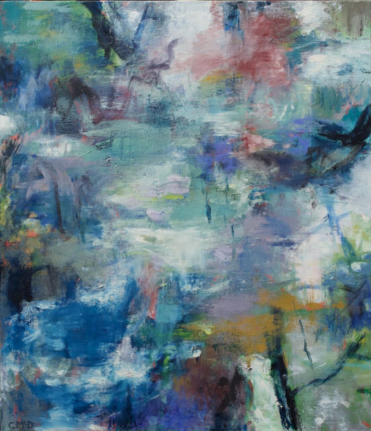 Summer by the beck - Artist Carol McDermott - medium painting