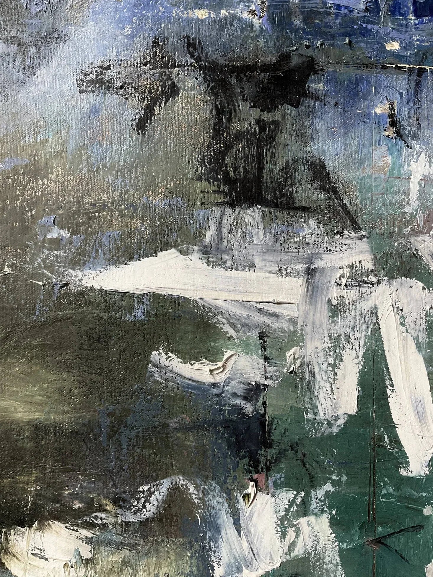 Tarn - Artist Carol McDermott - medium painting