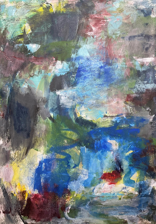 Thinking of last summer - Artist Carol McDermott - artwork on paper