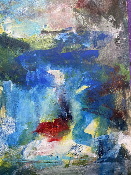 Thinking of last summer - Artist Carol McDermott - artwork on paper