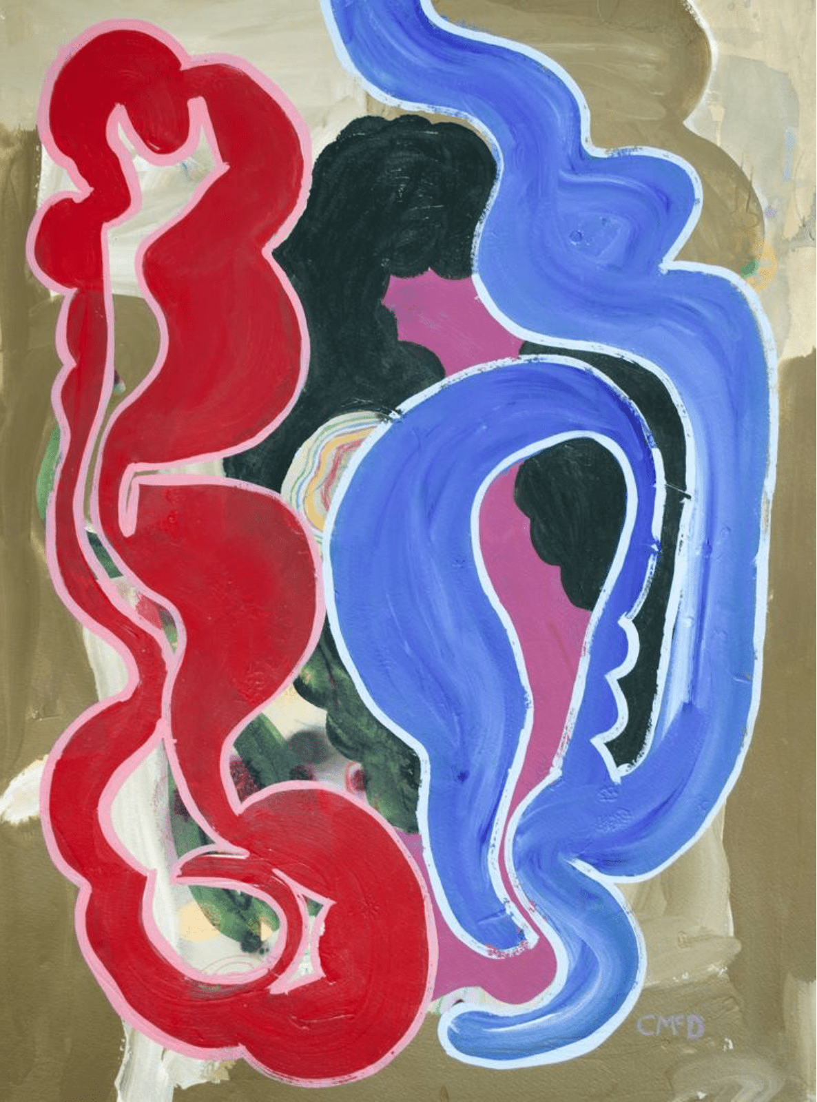 Time travel for lovers - Artist Carol McDermott - artwork on paper