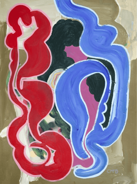 Time travel for lovers - Artist Carol McDermott - artwork on paper