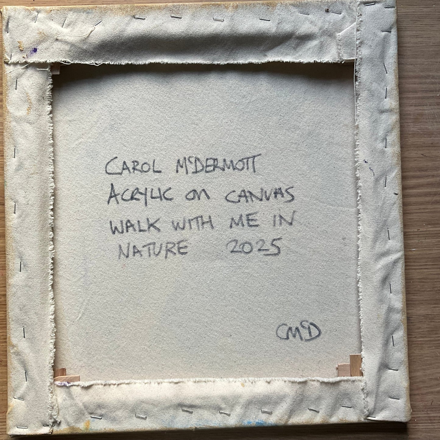 Walk with me in nature - Artist Carol McDermott - Small painting