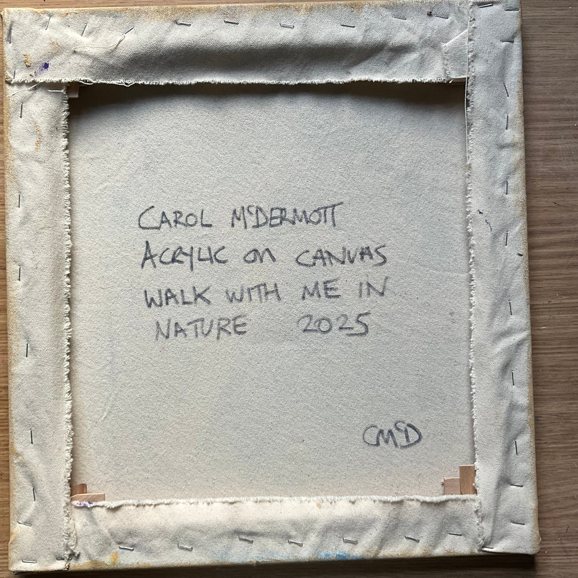 Walk with me in nature - Artist Carol McDermott - Small painting