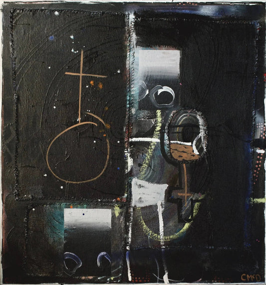 Yogis journey - Artist Carol McDermott - medium painting