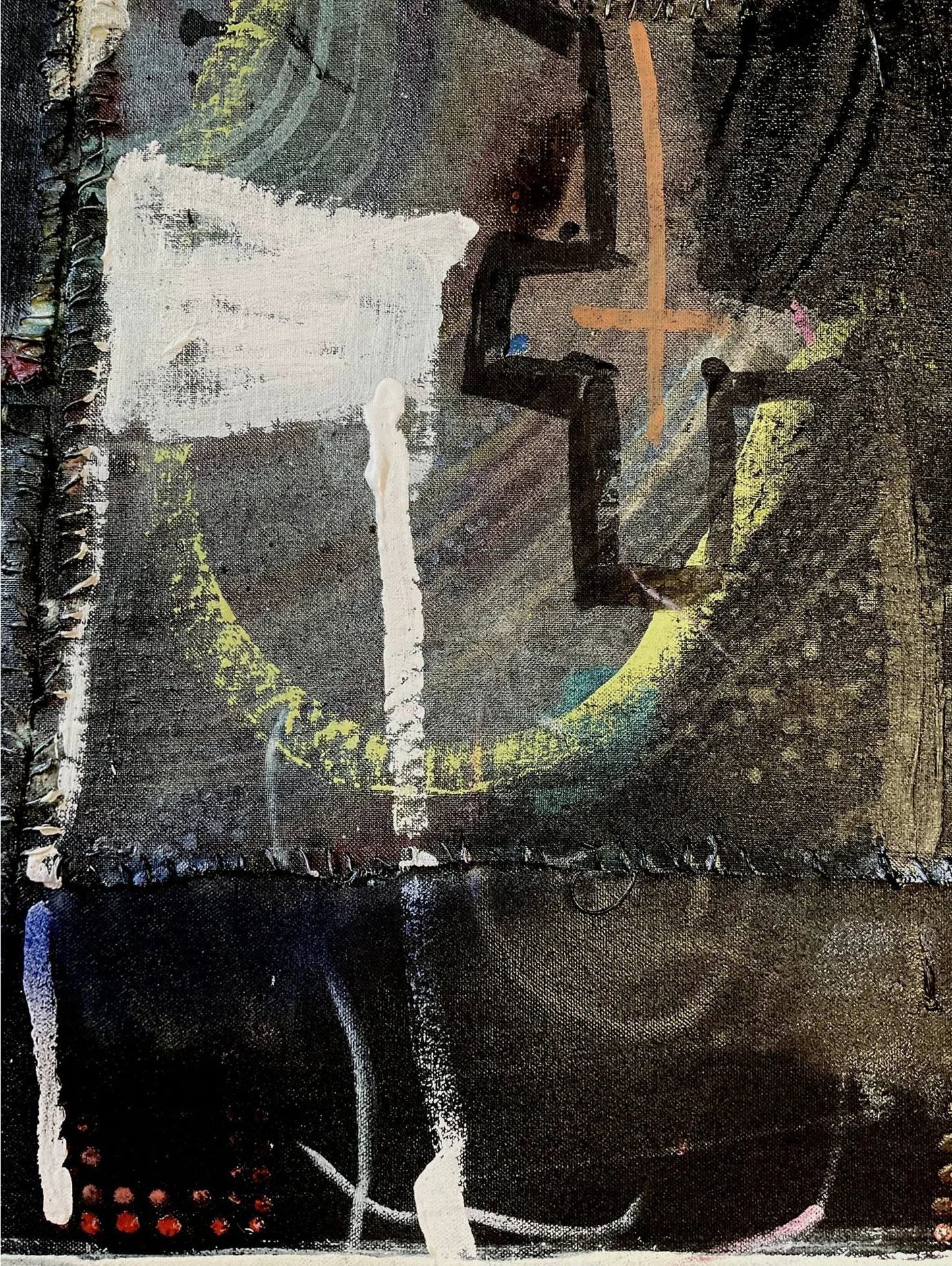 Yogis journey - Artist Carol McDermott - medium painting