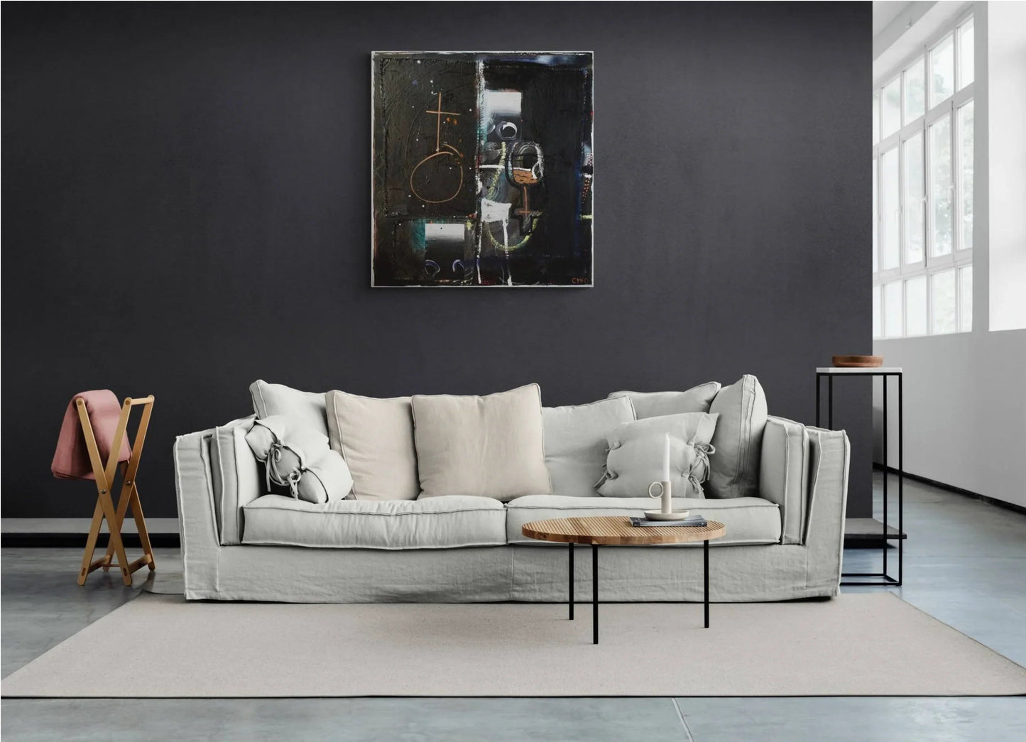 Yogis journey - Artist Carol McDermott - medium painting