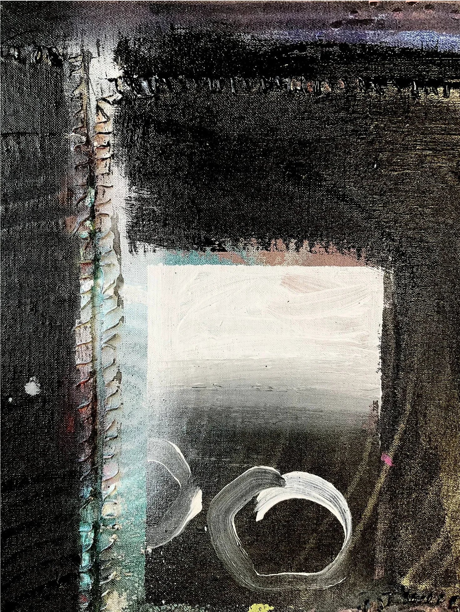 Yogis journey - Artist Carol McDermott - medium painting